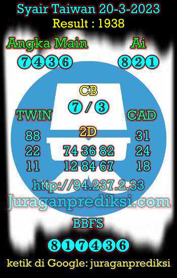 prediksi taiwan 20 maret 2023, syair taiwan hari ini senin 20-3-2023, angka keluar togel taiwan, toto jitu taiwan 20 maret 2023 akurat