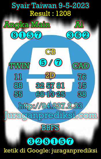 prediksi taiwan 9 mei 2023, syair taiwan hari ini selasa 9-5-2023, angka keluar togel taiwan, toto jitu taiwan 9 mei 2023 akurat