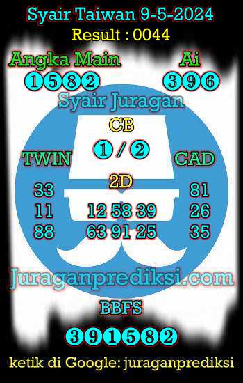 prediksi taiwan 9 mei 2024, syair taiwan hari ini kamis 9-5-2024, angka keluar togel taiwan, toto jitu taiwan 9 mei 2024 akurat