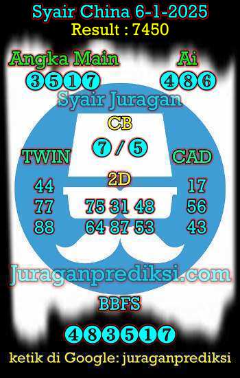 prediksi china 6 januari 2025, syair china hari ini senin 6-1-2025, bocoran china, prediksi china akurat, syair china, prediksi china jitu