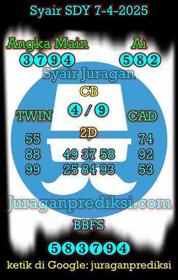 prediksi sdy 7 aptil 2025, syair sdy hari ini senin 7-4-2025, prediksi syair sydney 7 april 2025, prediksi sdy jp jitu dan akurat