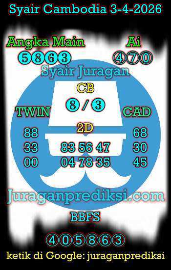 prediksi cambodia jumat 3 april 2026, syair cambodia hari ini jumat 3-4-2026, prediksi syair kamboja 3 april 2026 4d jitu dan akurat