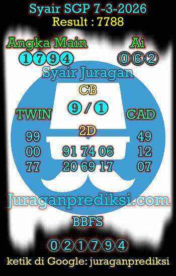 prediksi sgp 7 maret 2026, syair sgp hari ini sabtu 7-3-2026, prediksi syair singapore 7 maret 2026, prediksi sgp jp jitu dan akurat